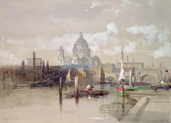 St. Pauls vom Fluss aus, 1863